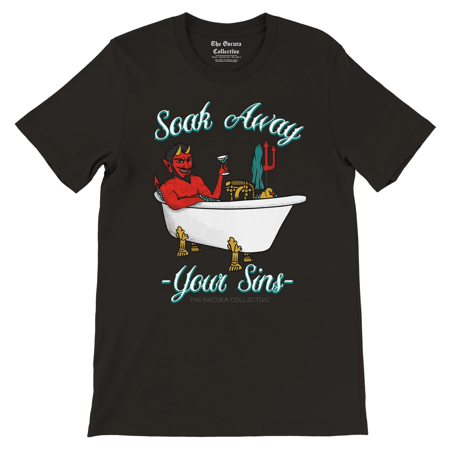 Soak Away Your Sins Black Unisex T-Shirt