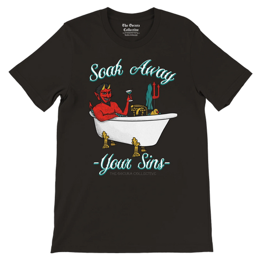 Soak Away Your Sins Black Unisex T-Shirt