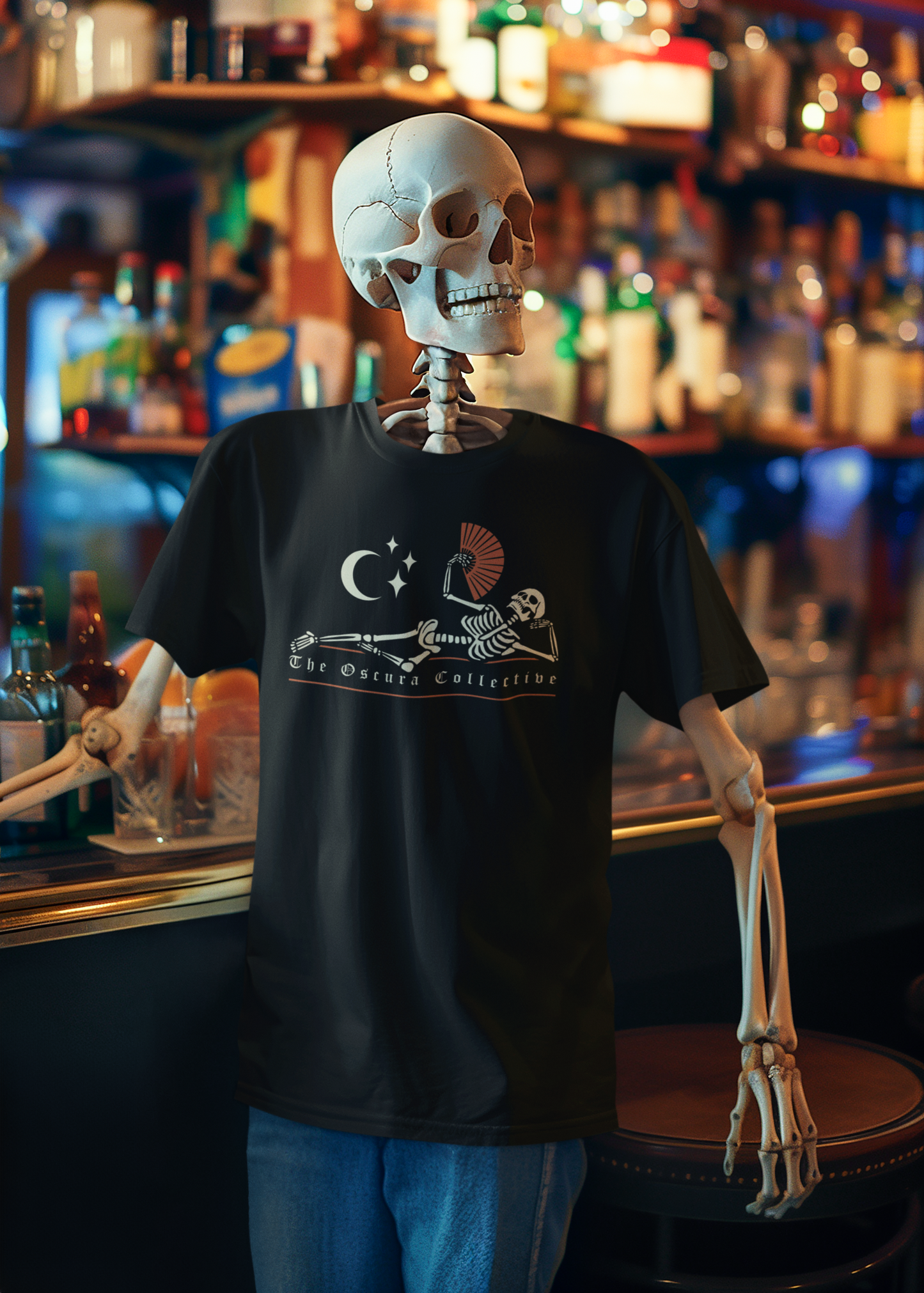 Lazy Bones Unisex Black T-shirt