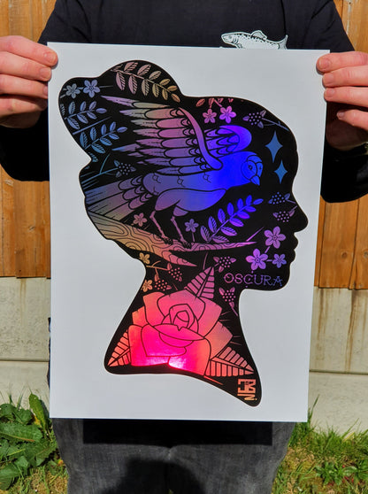 Wild Mind Holographic Foiled Print