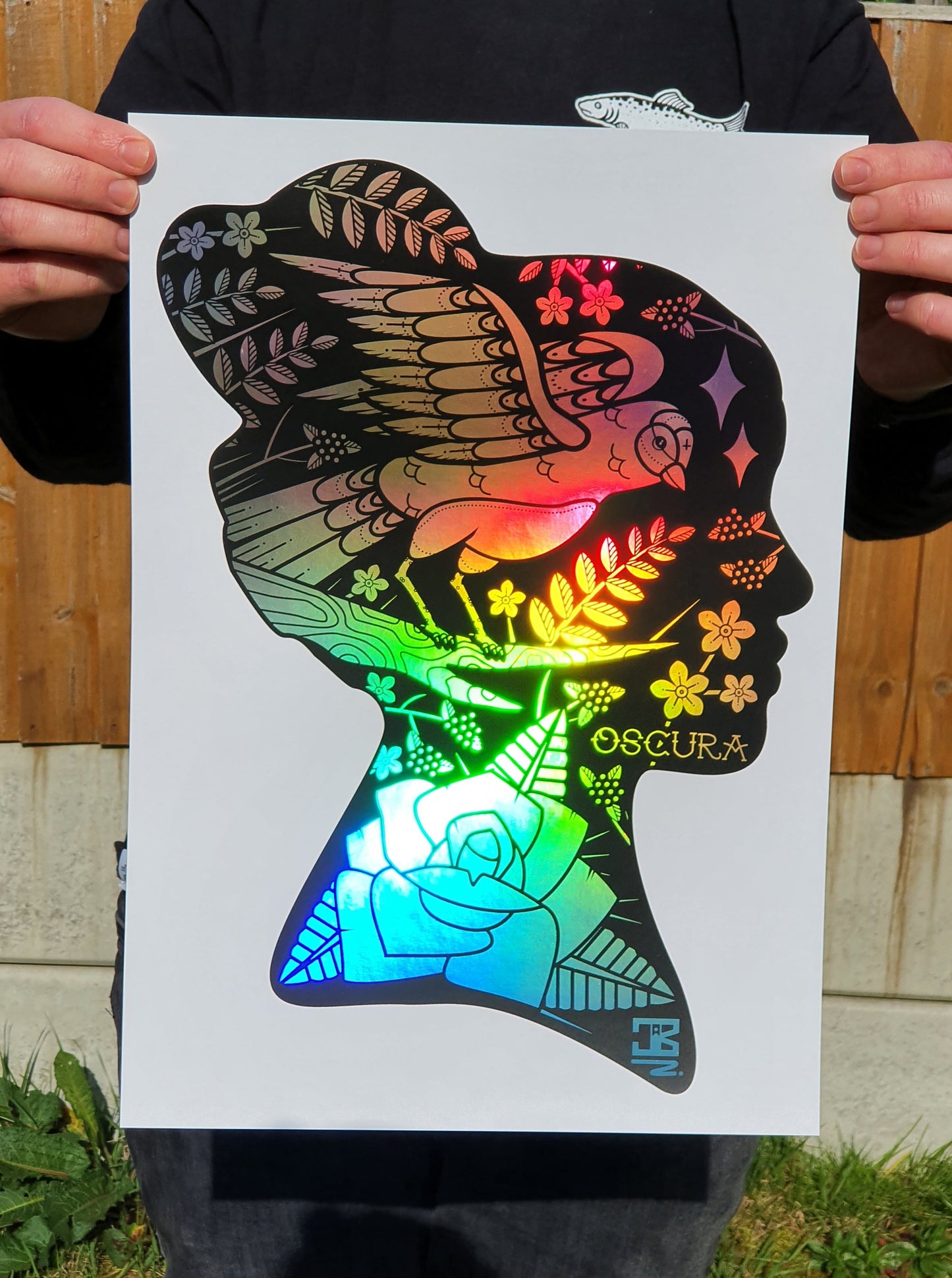 Wild Mind Holographic Foiled Print