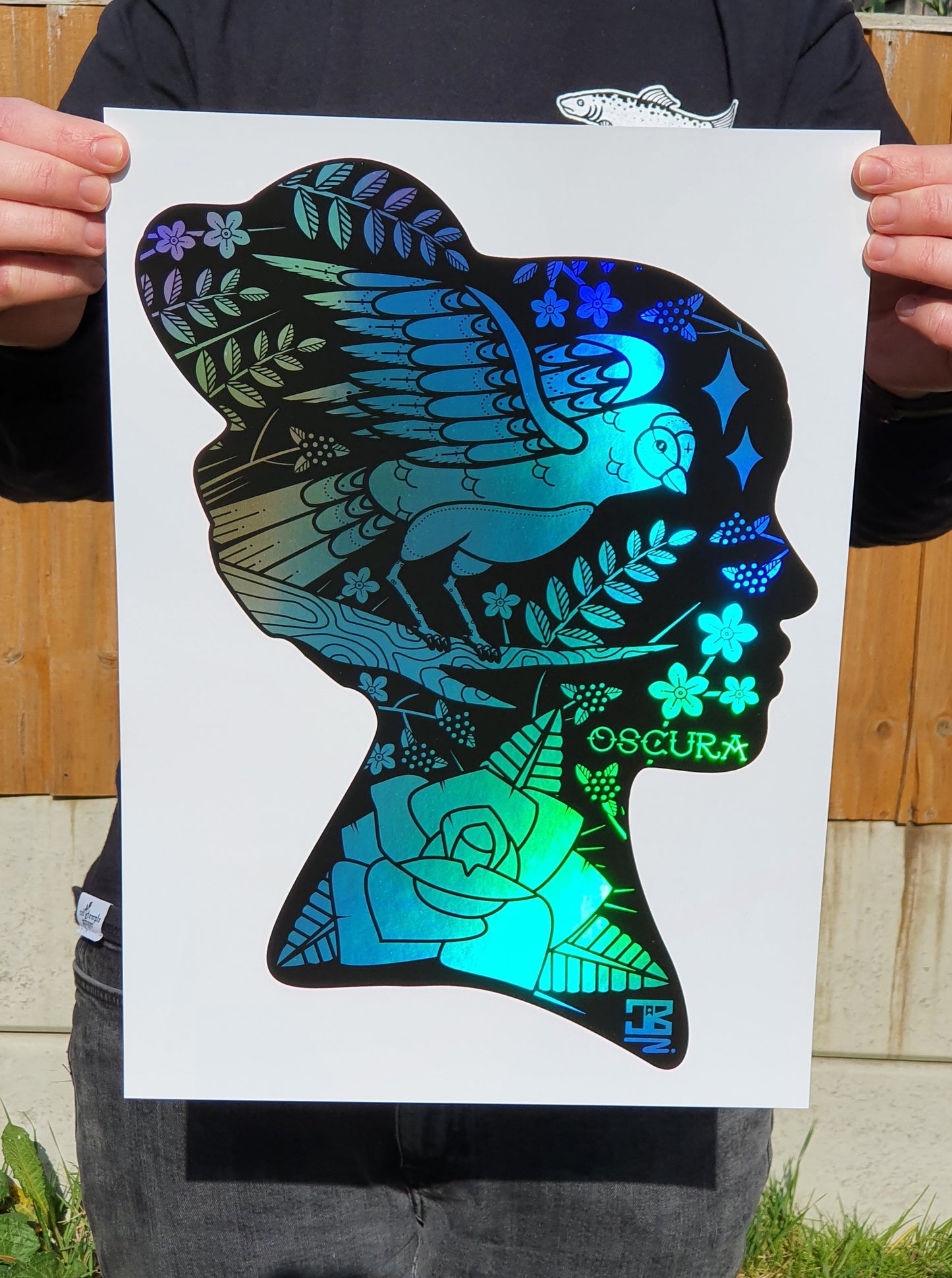 Wild Mind Holographic Foiled Print