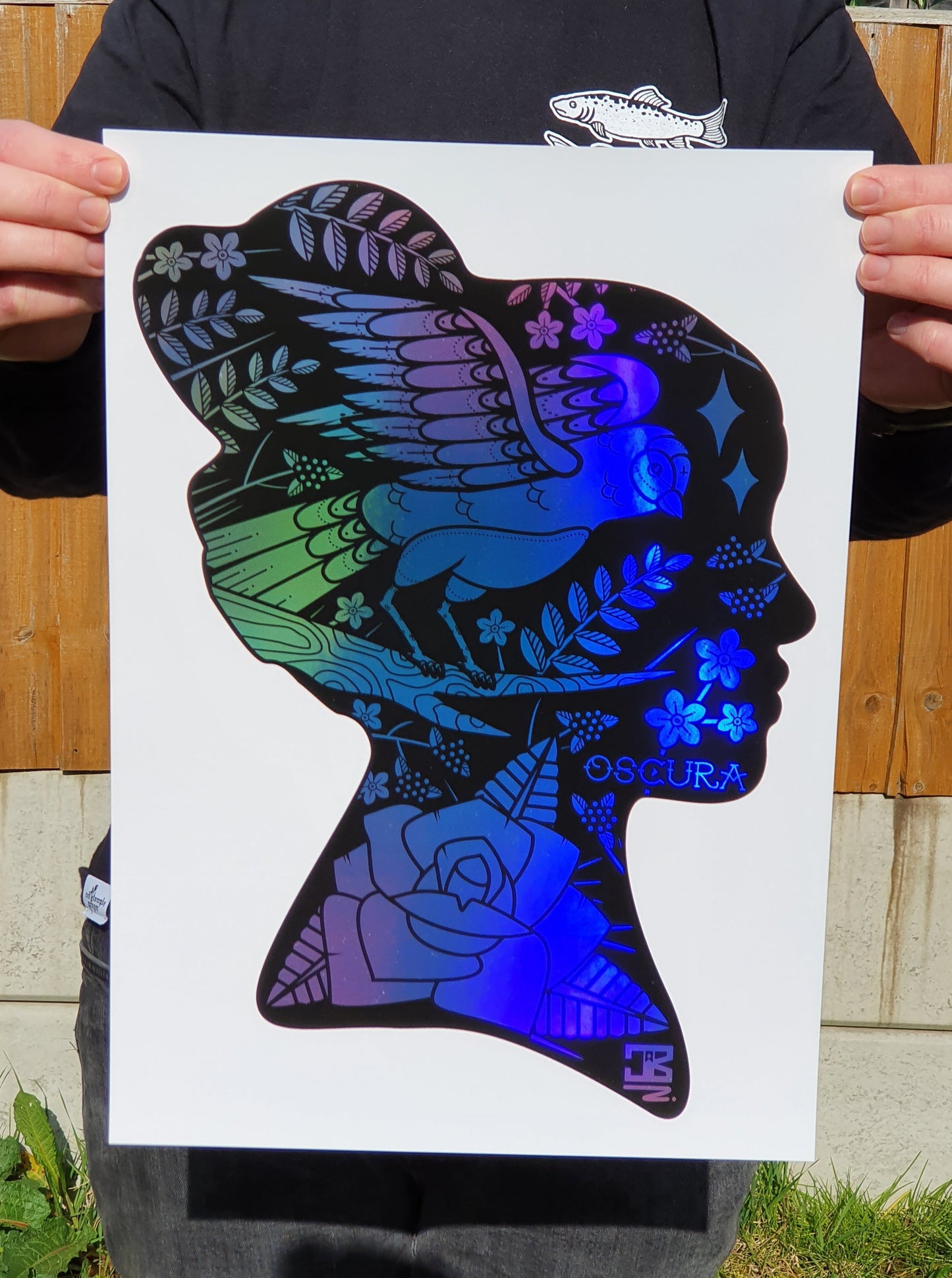 Wild Mind Holographic Foiled Print