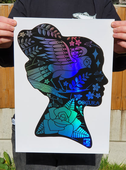 Wild Mind Holographic Foiled Print