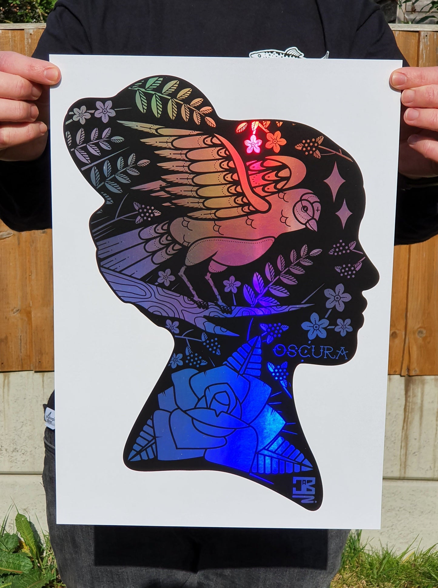 Wild Mind Holographic Foiled Print