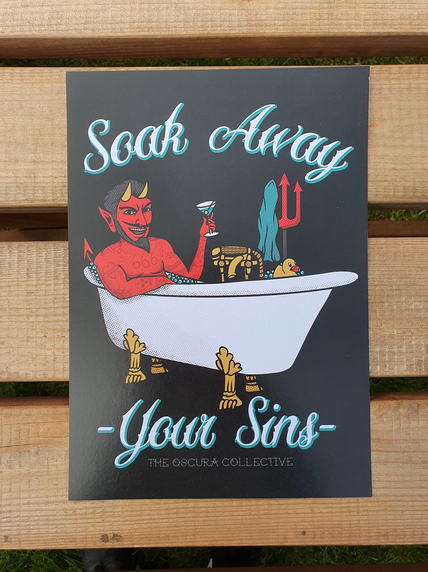 Soak Away Your Sins A4 Print