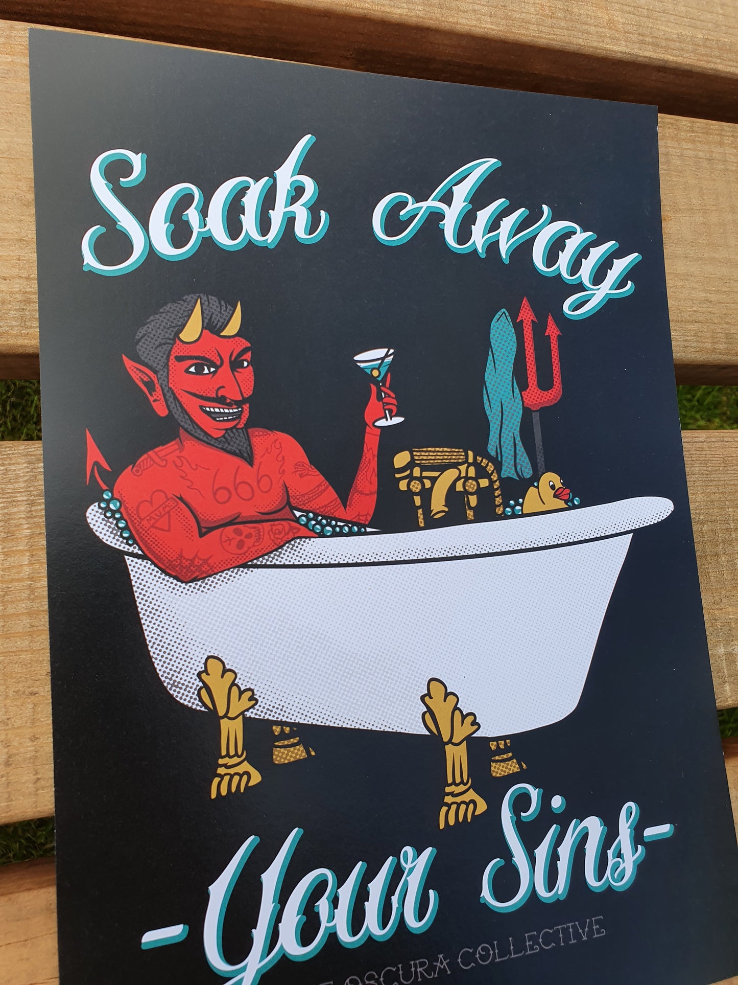 Soak Away Your Sins A4 Print