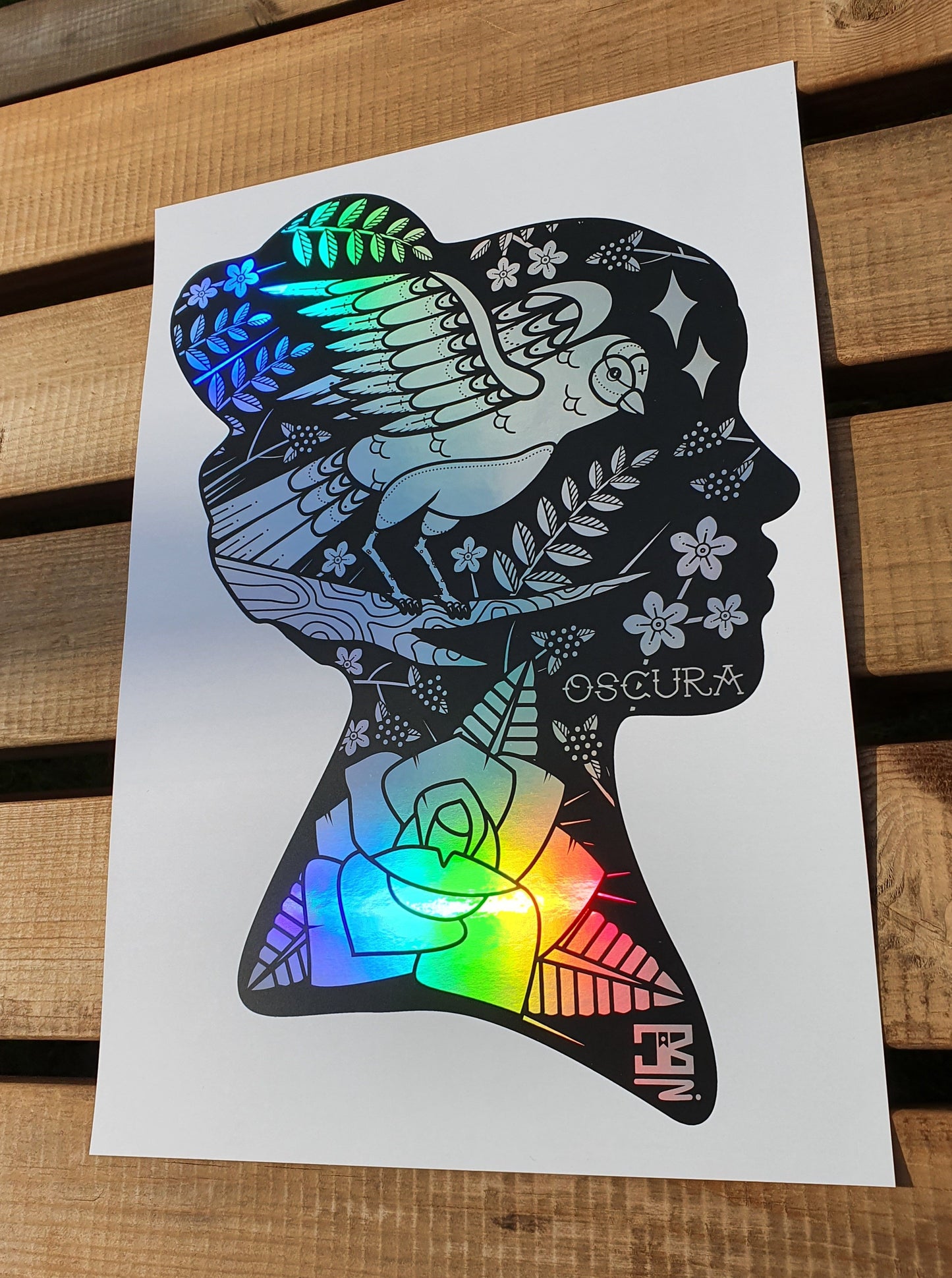 Wild Mind Holographic Foiled Print